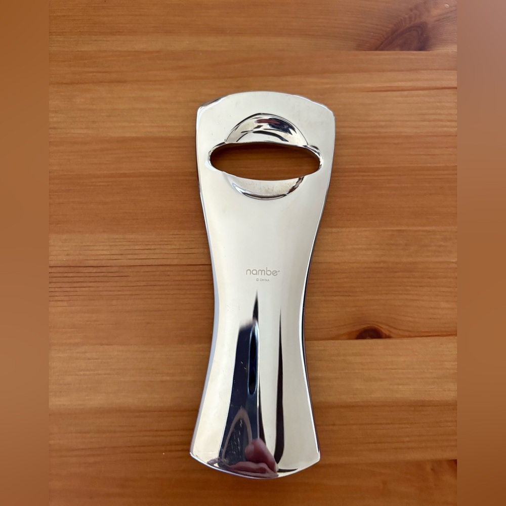 Nambe Titan Bottle Opener Sliver Alloy Metal Minimalist Retired - Picture 4 of 9